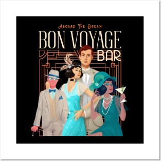 Bon Voyage Bar Abroad the Dream Cruise Ship Posters and Art